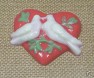 1001  Heart with Dove Chocolate or Hard Candy Lollipop Mold